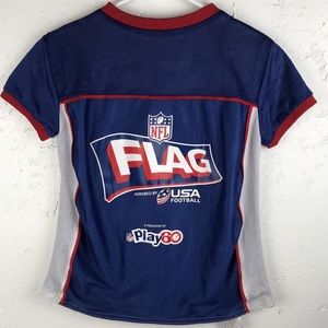 NFL Youth NY Giant - Flag USA Football Medium Jersey Reversible & NFL Flag Set